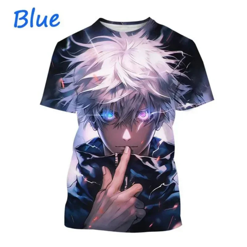 T-shirt Gojo et Yuji de style Harajuku
