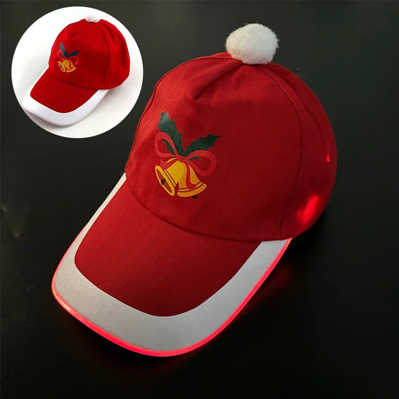 Casquette de baseball tendance à LED – Casquette de rap hip-hop lumineuse pour DJ, danse, discothèque et fête