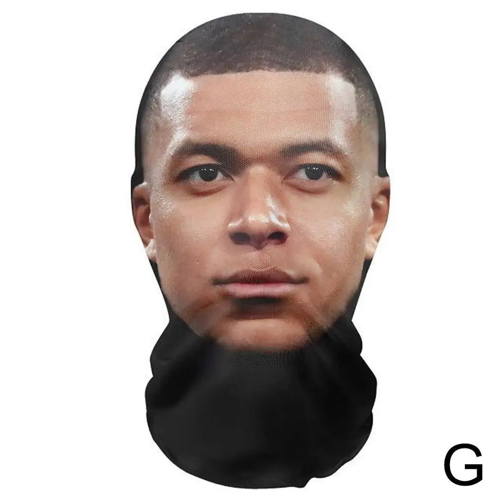 3D Kanye Gesichtsmaske Sturmhaube – Parodie-Streich-Kopfbedeckung für Hip Hop & Performance
