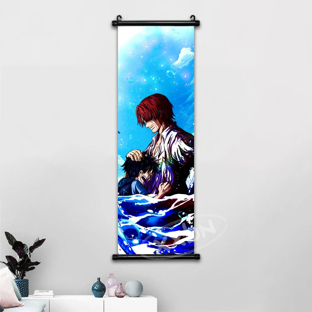 One Piece Anime Wall Art Interior Canvas Prints Zoro Painting Luffy Gear 5 Poster