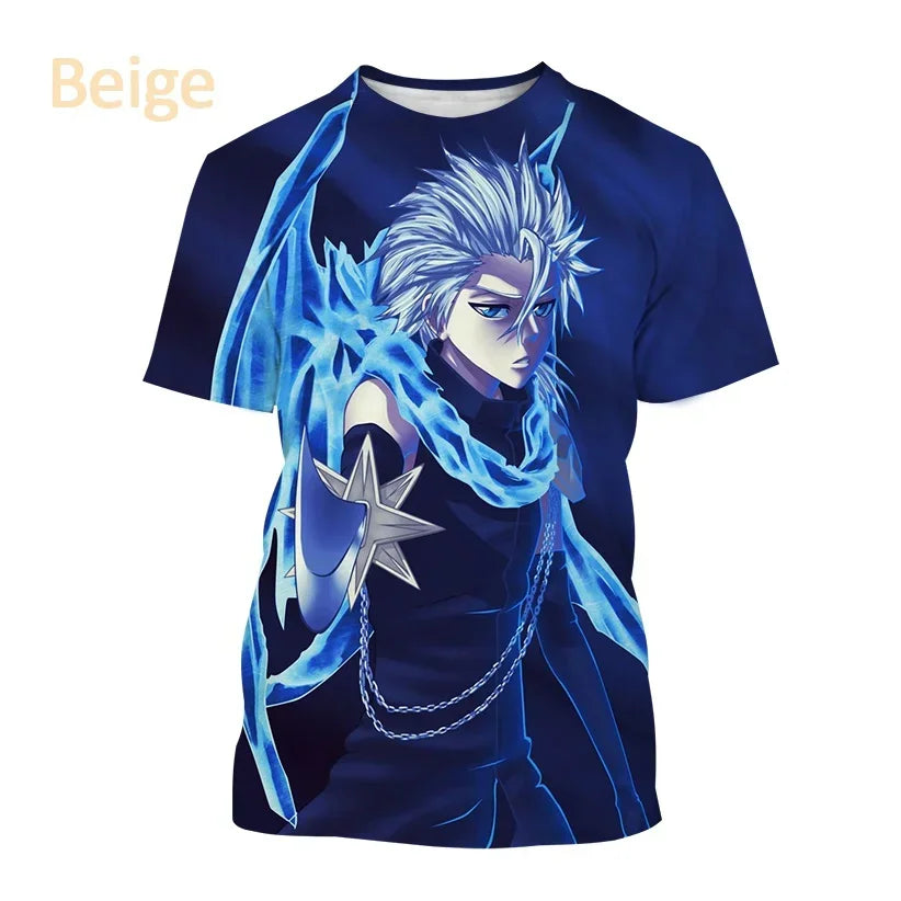 T-shirt imprimé en 3D Kurosaki Ichigo unisexe BLEACH Anime Cosplay