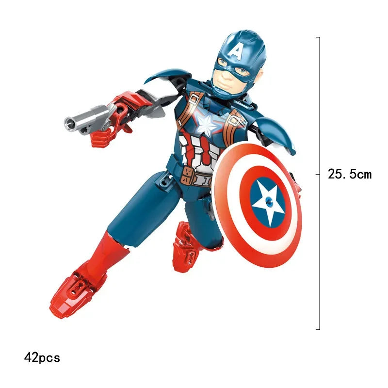 Figurine de héros à construire Iron Big Assembly Figures Action Toys Compatible avec la collection Lego