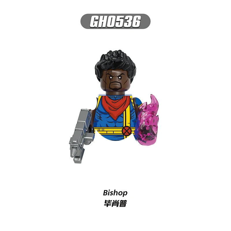 Marvel Mini Blocks – Doctor Doom, Cable und Mr. Sinister Actionfiguren, Bauspielzeugset für Kinder und Partygeschenke