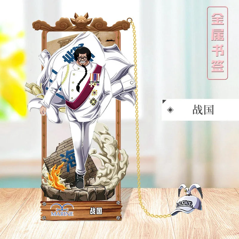ONE PIECE Metal Bookmarks with Various Cartoon Characters for Cosplay