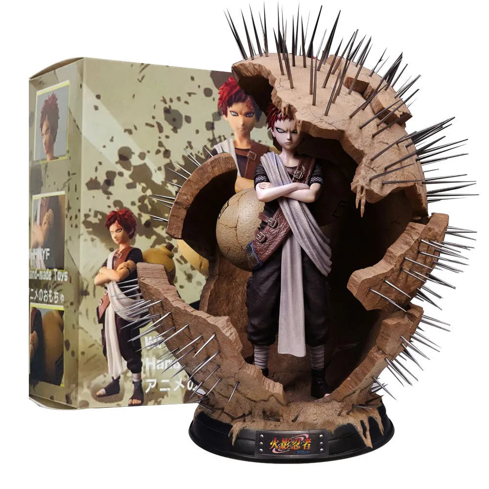 20 cm große Naruto-Gaara-Figur – Zehn Jahre Hundert Ninja-Großkürbis, Sammlermodell, Spielzeug und Geschenk