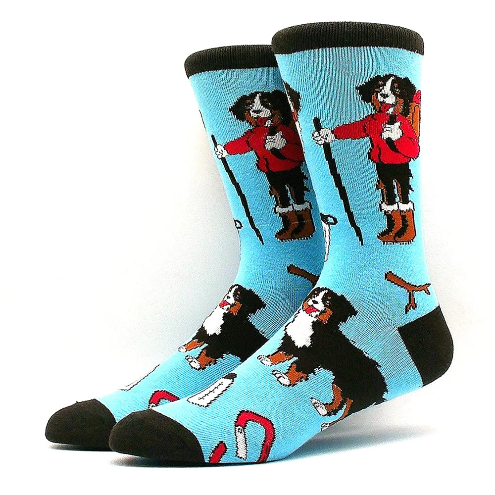 Lustige Alien- und Dinosauriersocken aus Baumwolle – Crazy Shark & Planet Designs
