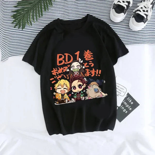 Kimetsu no Yaiba T-Shirt Tanjiro Kamado Anime Graphic Tee