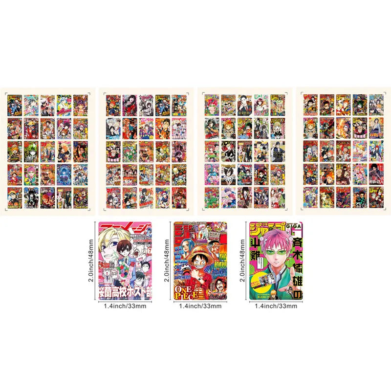 100Pcs Anime Poster Aufkleber ästhetische Graffiti Skateboard Home Poster dekorative