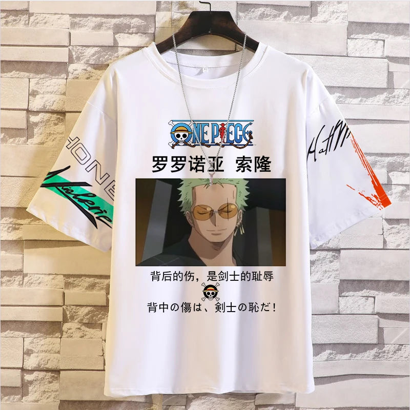 T-shirt imprimé 3D MINISO One Piece Casual Anime Street Fashion