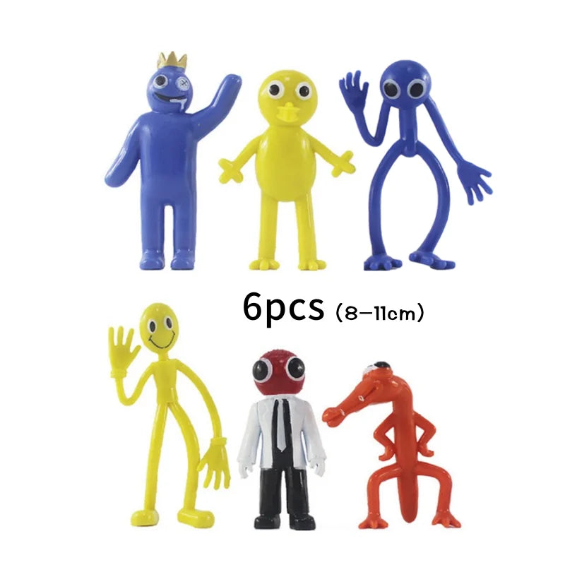 Figurines de monstres bleus Kawaii, jouets pour enfants