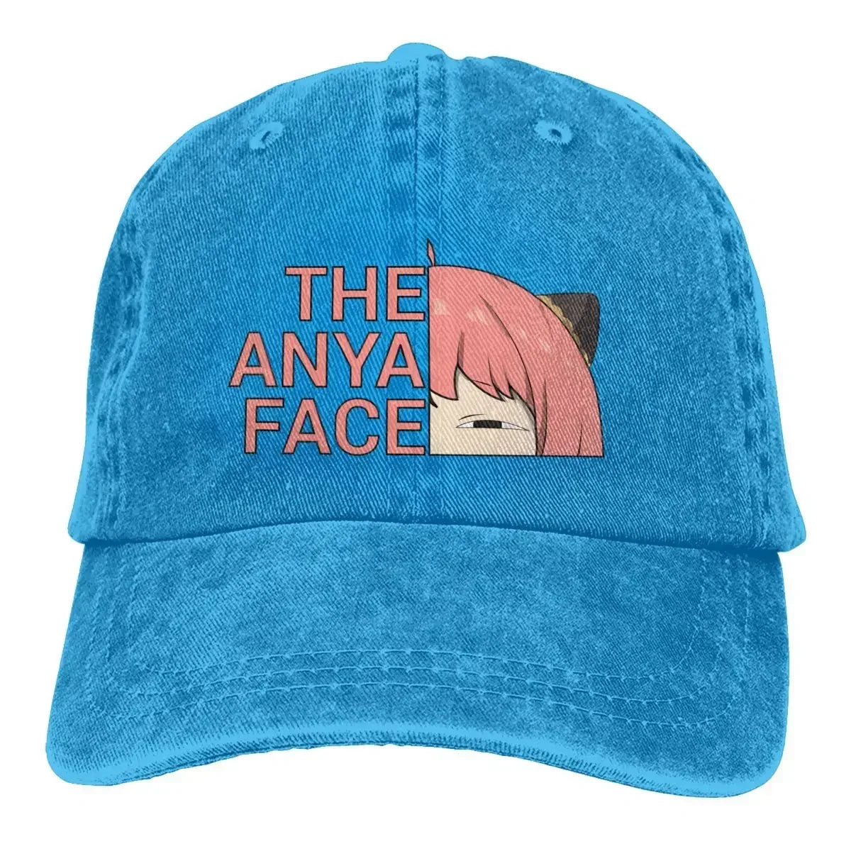 Spy x Family Anime Mehrfarbige Mütze – Anya Forger Face Baseball Cap für Männer und Frauen