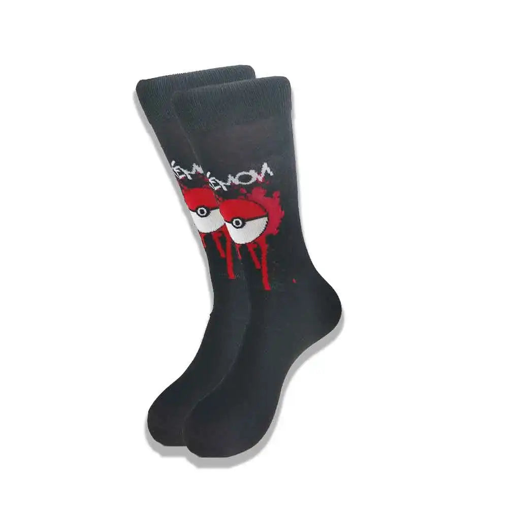 Lustige Socken mit Cartoon-Anime-Motiv – Hip-Hop-Aufdruck, originelle und bequeme Unisex-Skateboard-Crew-Socken