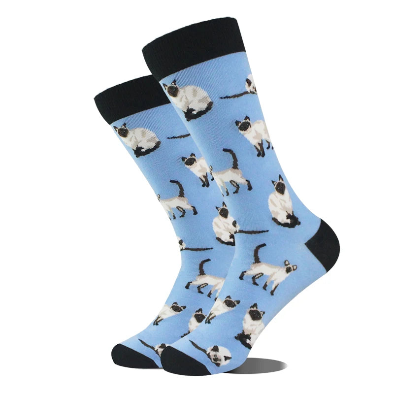 AB Happy Cotton Chaussettes amusantes Panda Duck Crazy Design Sokken