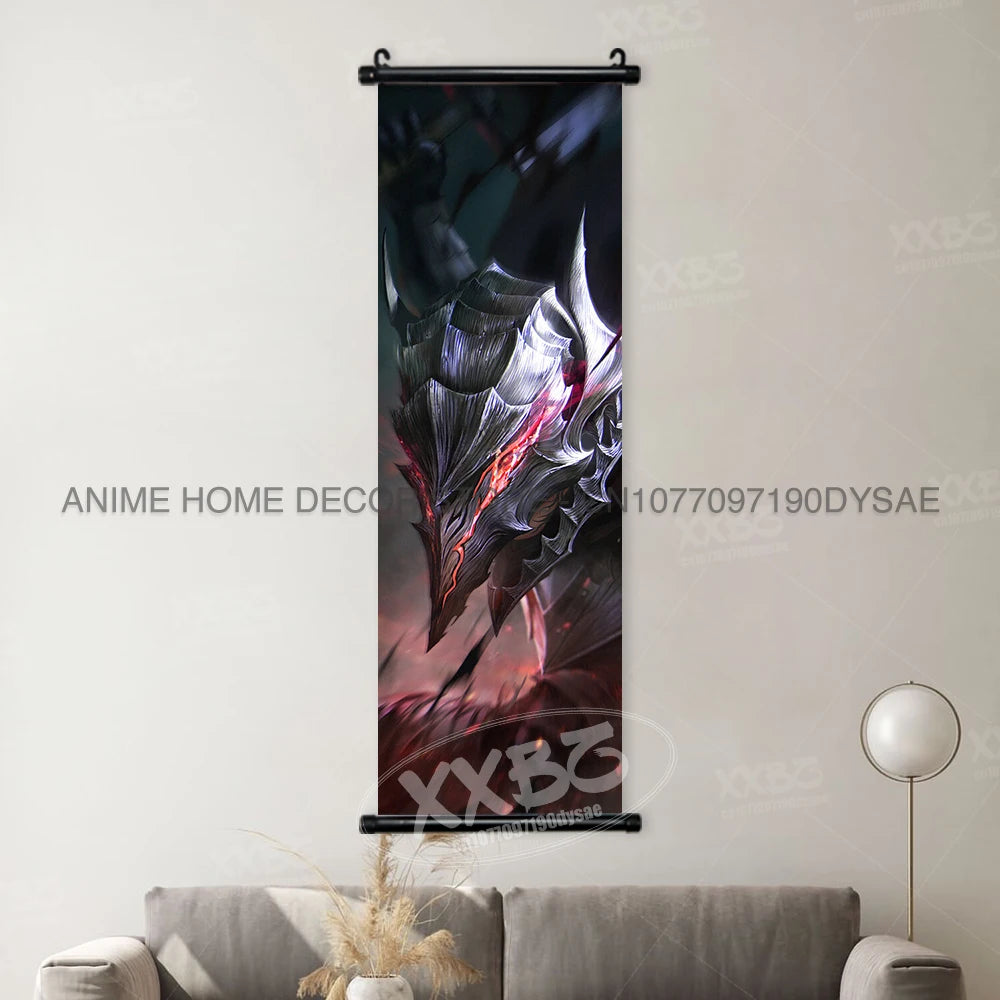 Berserk Poster Black Swordsman Wall Artwork Scrolls Anime Home Decoration
