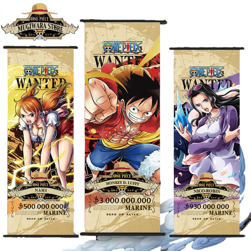 Bandai One Piece Poster Wallpaper Decoration Scroll Poster 25*70cm