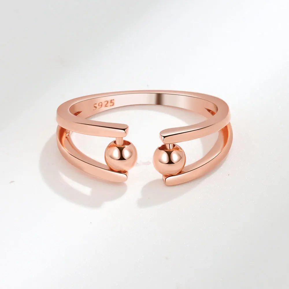 SMJEL Anti-Stress-Angst-Fidget-Spinner-Ring – verstellbarer rotierender Schmuck für Frauen | Entspannung und stilvolle Geschenke