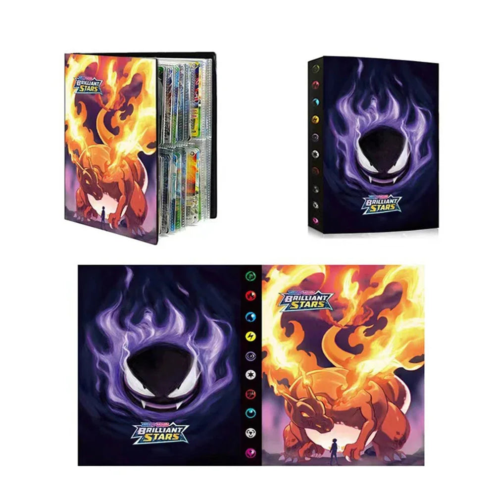 Karte Album Charizard 240/432Pcs Buch Karte Brief Eevee Halter Binder Anime Karten Protector Notebook