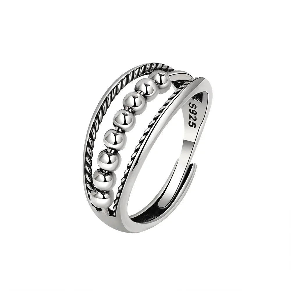SMJEL Anti-Stress-Angst-Fidget-Spinner-Ring – verstellbarer rotierender Schmuck für Frauen | Entspannung und stilvolle Geschenke
