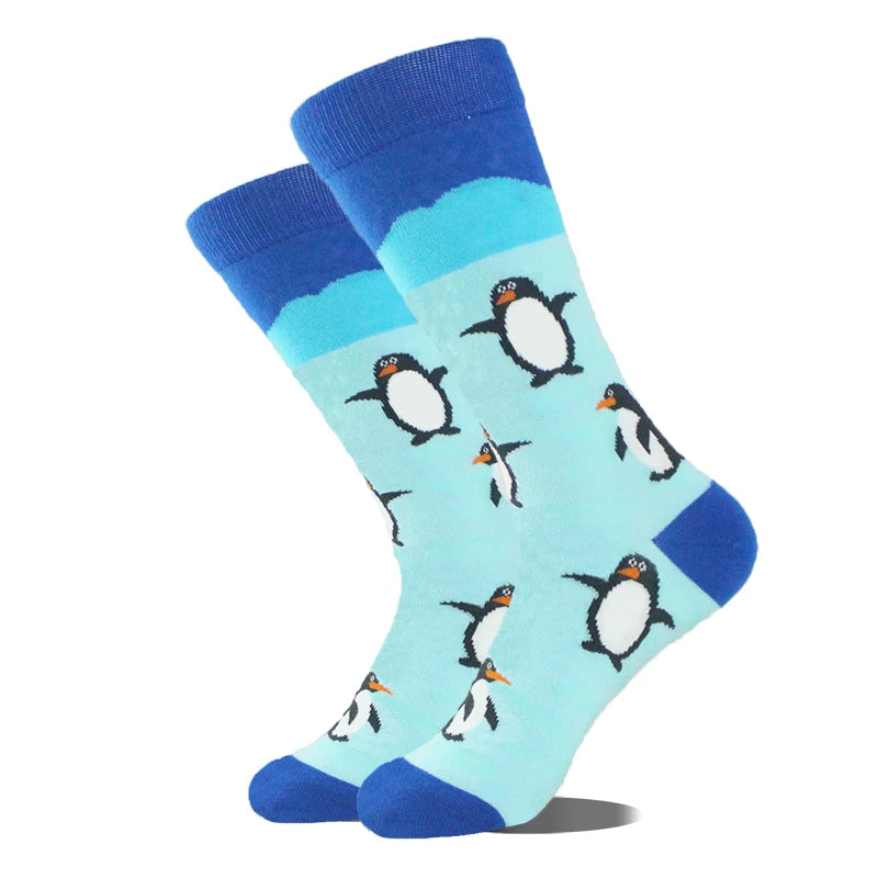Alien Design Hund Panda Hai Pinguin Frosch Skarpetki Sokken Hip Hop