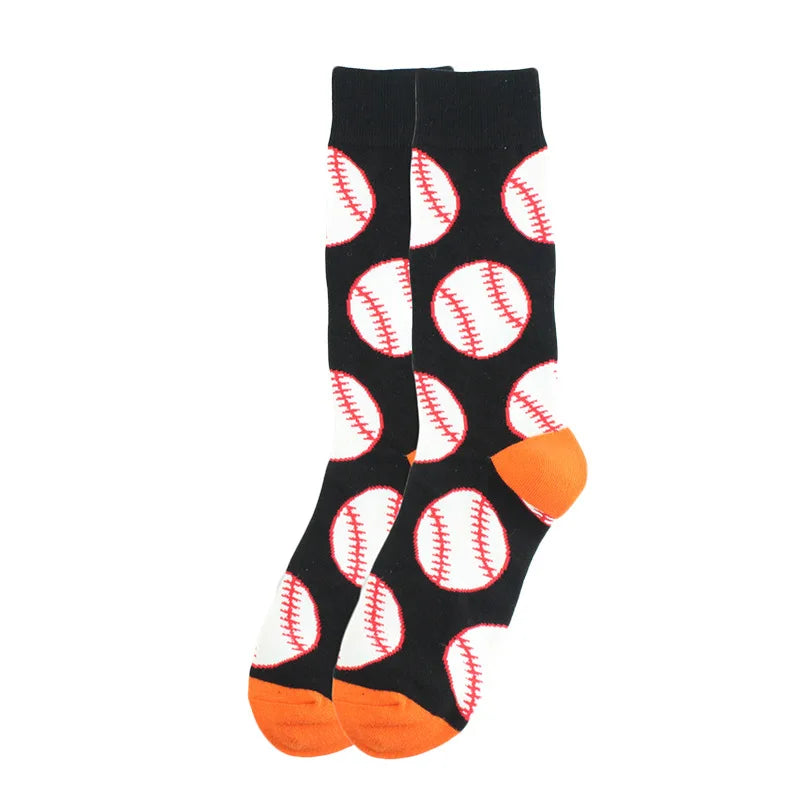 Stylische Baumwollsocken farbige Rollschuhsocken Haifischgeometrie