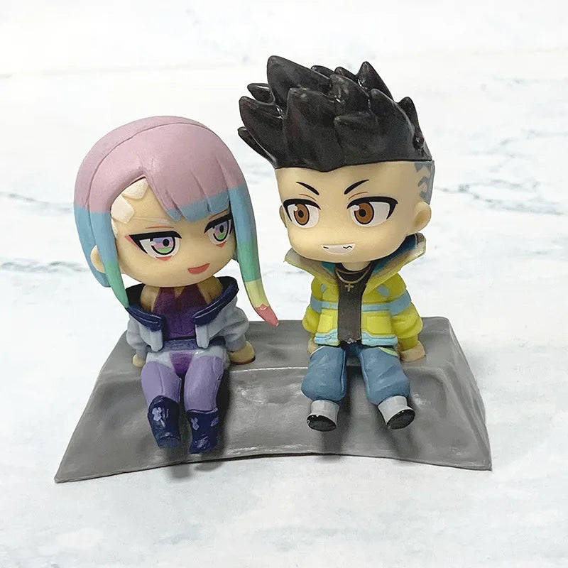 Figurines Cyberpunk : Edgerunners Qset 8 cm – Jouets et décorations de bureau en PVC Lucy & David