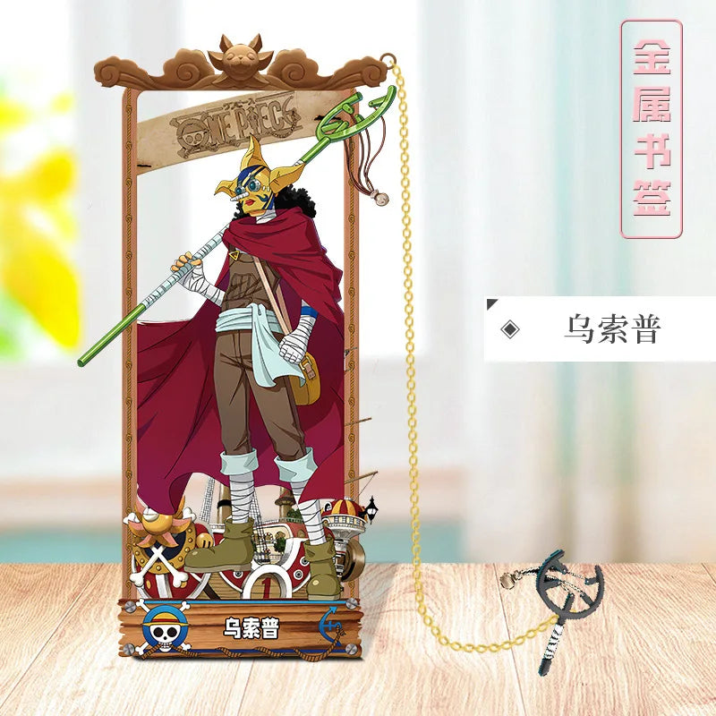ONE PIECE Metal Bookmarks with Various Cartoon Characters for Cosplay
