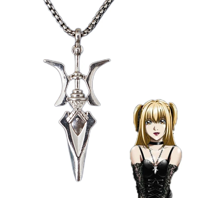 Anime Misa Amane Cosplay Halskette – Hellebarde Anhänger Schmuck für Halloween & Geschenke