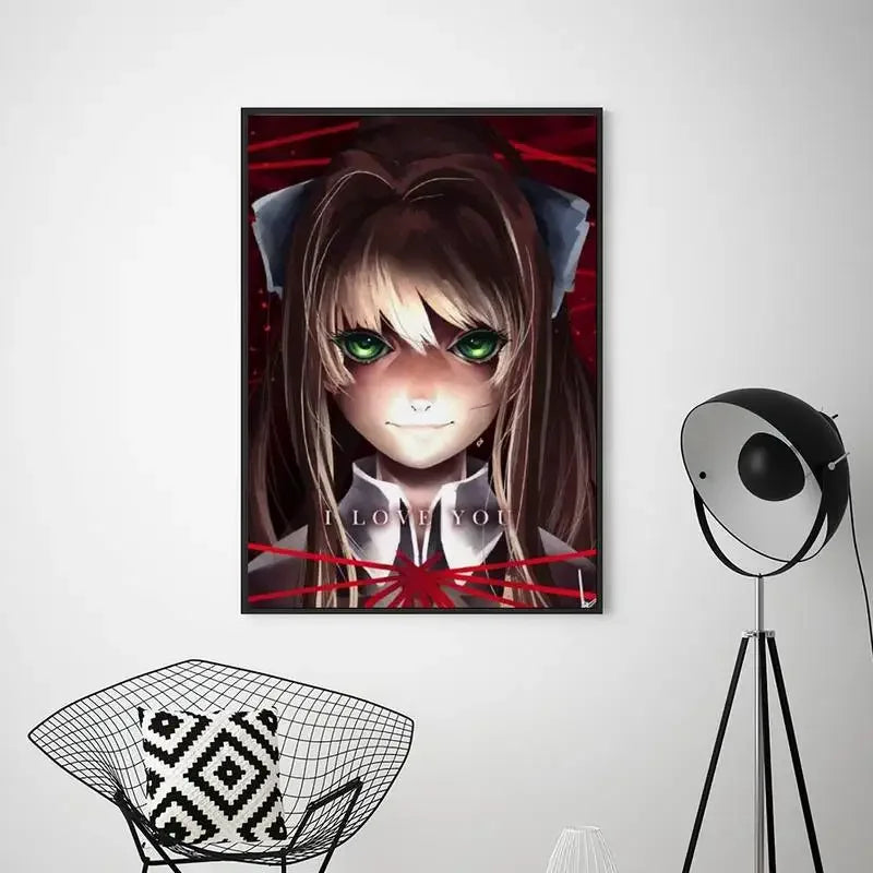 Game Doki D-Doki L-Literature Club POSTER Prints Wall Pictures Home Decoration