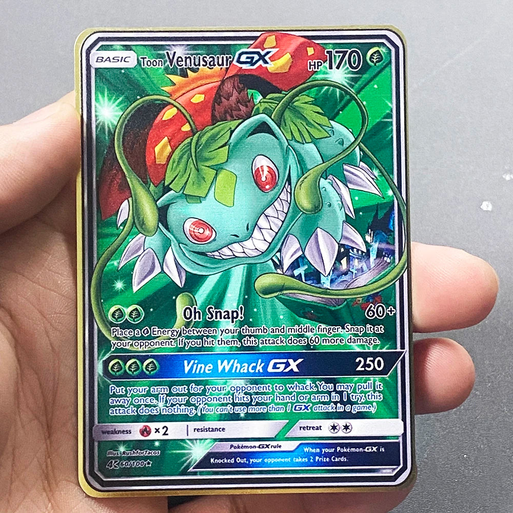 Pokemon Metall Karten Englisch Anime Pikachu Charizard Vmax GX V Buchstaben Spiel Sammlung Karte Kind