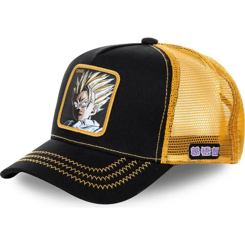 Hochwertige Dragon Ball Z Son Goku Baseballkappe – verstellbare Trucker-Mütze aus Baumwolle für Männer und Frauen