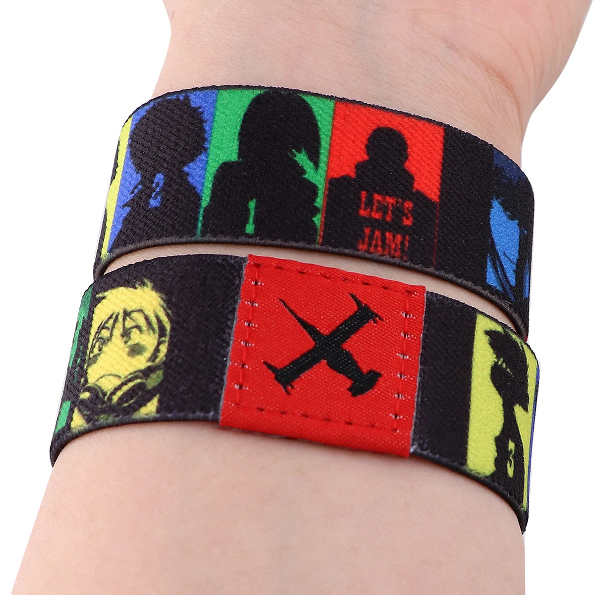 Anime-Armband für Männer und Frauen – elastisches Sportarmband, modisches Armreif-Schmuckgeschenk