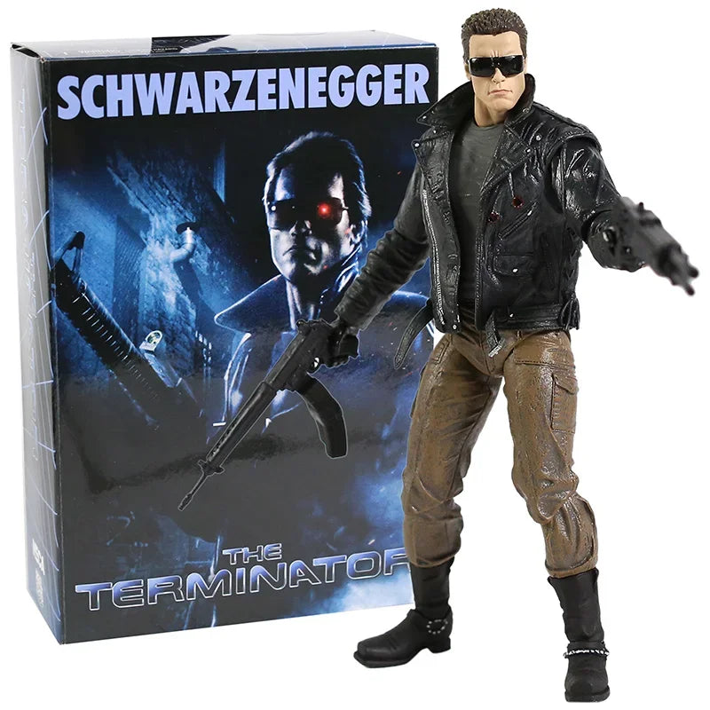 NECA Terminator 2 Arnold Schwarzenegger PVC Actionfigur Sammlermodell Spielzeug 7" 18cm