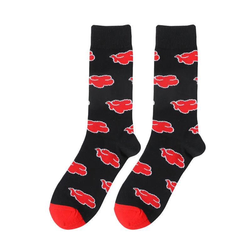 Socken mit Anime-Cartoon-Charakteren für Herren – Cosplay-Skateboard-Stil