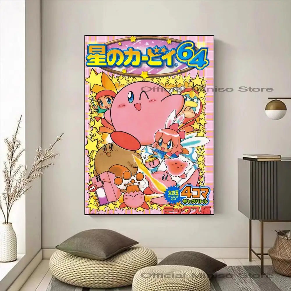 Cartoon Cute K-Kirby Poster Paper Print Art Painting Decoration