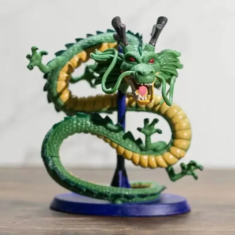12 cm große Dragon Ball Cyan Shenron Figur – handgefertigtes Anime-Modellspielzeug und Geburtstagsdekorationsgeschenk