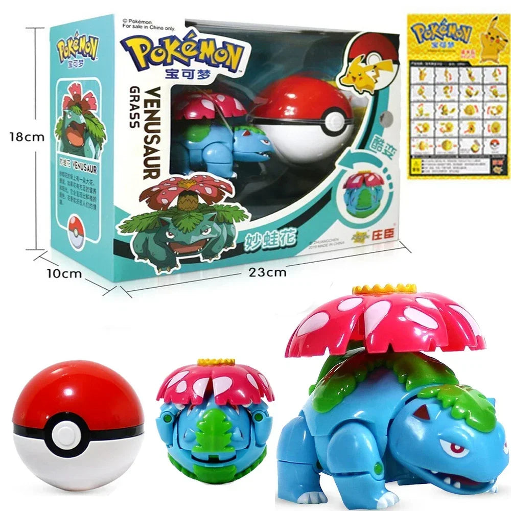 Pokemon Ball Variante Spielzeug Modell Pikachu Jenny Schildkröte Tasche Monster Action Figur Spielzeug