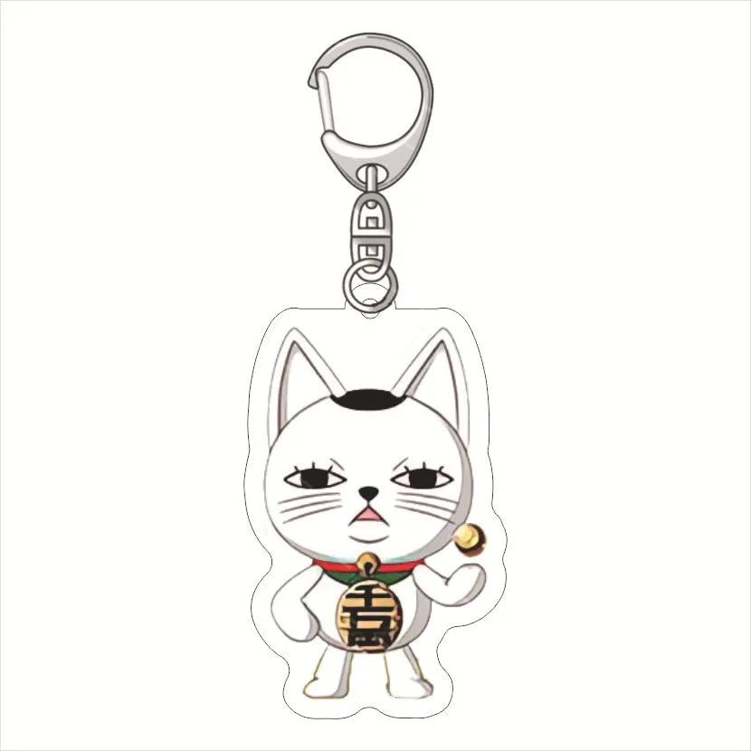 Anime Dandadan Momocute Schlüsselanhänger – Süßer Taschenanhänger aus Acryl, Modeschmuck als Geschenk
