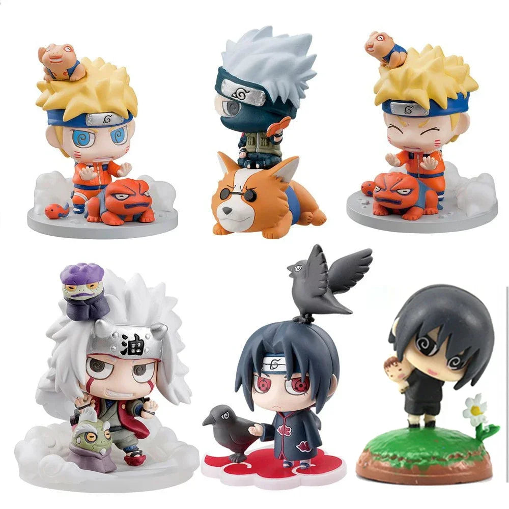 Naruto Shippuden Actionfiguren – Sasuke, Kakashi, Gaara PVC-Sammelstatue, Spielzeuggeschenk