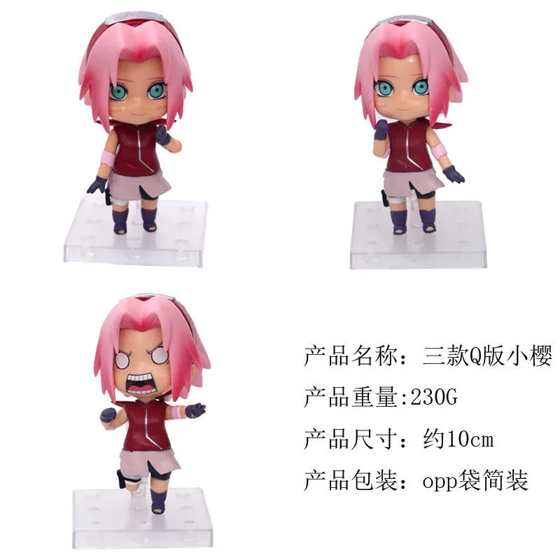 11 cm großes Naruto-Actionfiguren-Set – Uchiha Itachi und Kakashi Akatsuki, Sammler-Dekorationsspielzeug