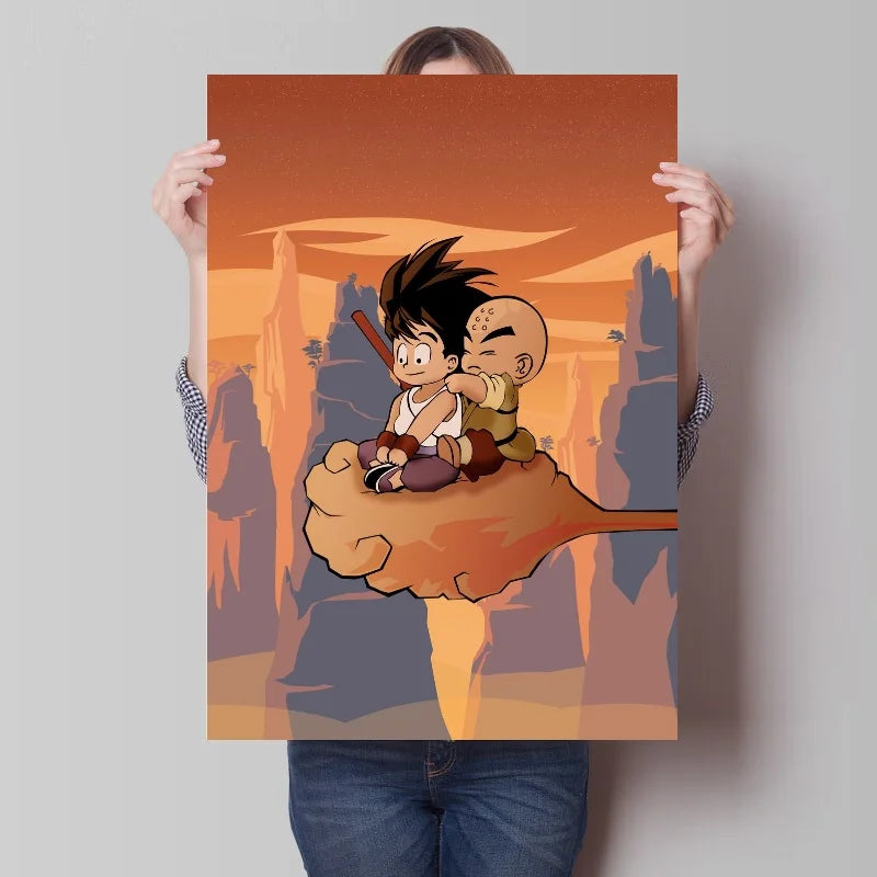 Canvas Painting Japan Bandai Anime Art Print Dragon Ball Classic Home Decor