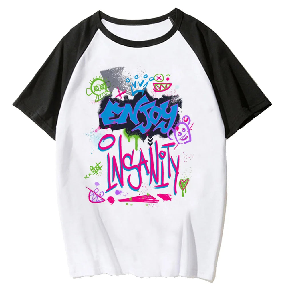 T-shirt animé Jinx Harajuku