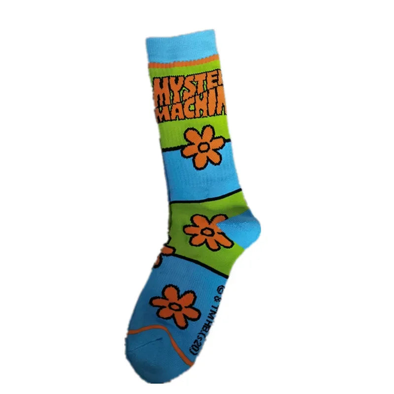 Neue lustige Cartoon-Anime-Socken – 200-Nadel-Baumwolle, atmungsaktiver Hip-Hop-Stil für Männer und Frauen