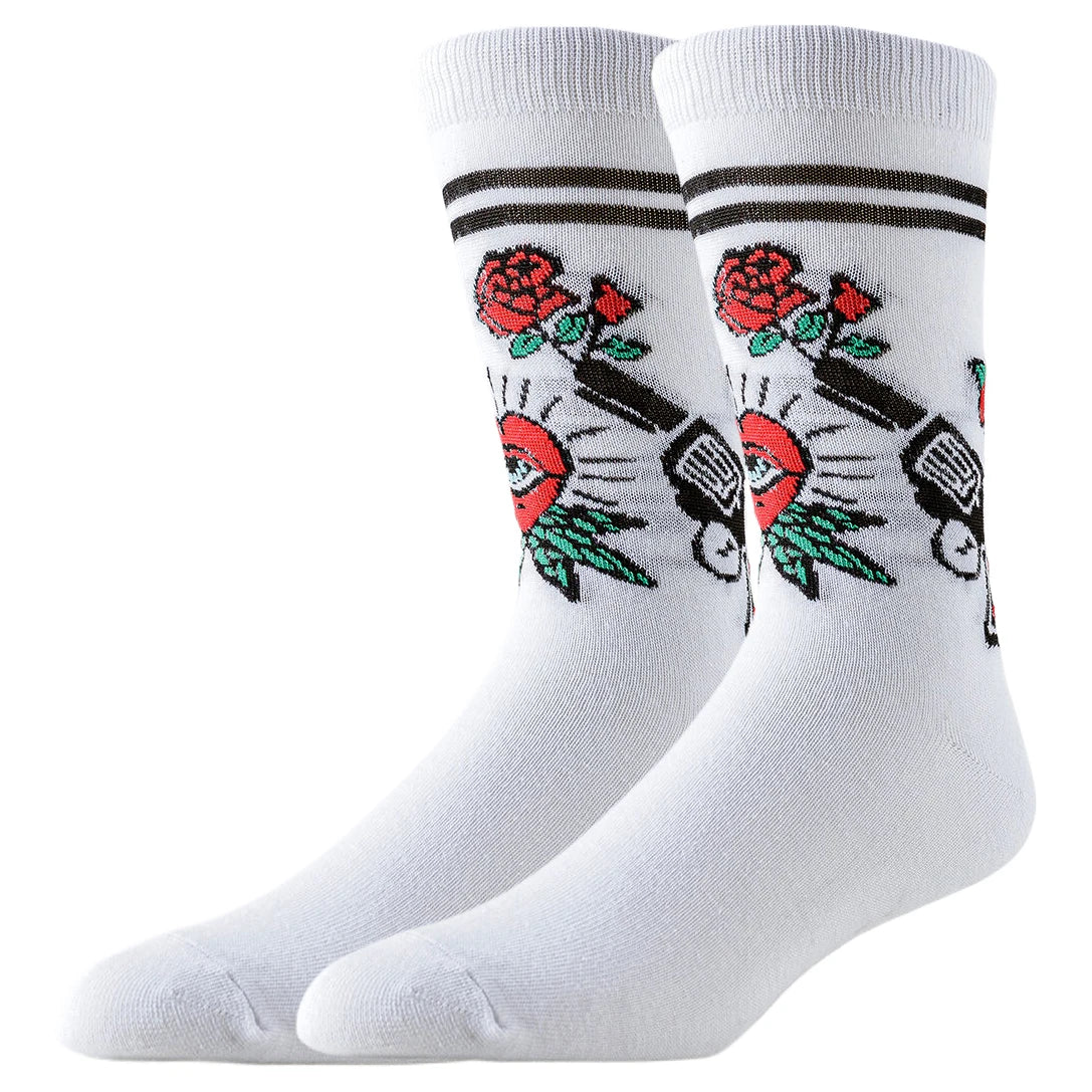 Hip Hop Totenkopf Socken – Sportliche Tube Socken für Männer & Frauen