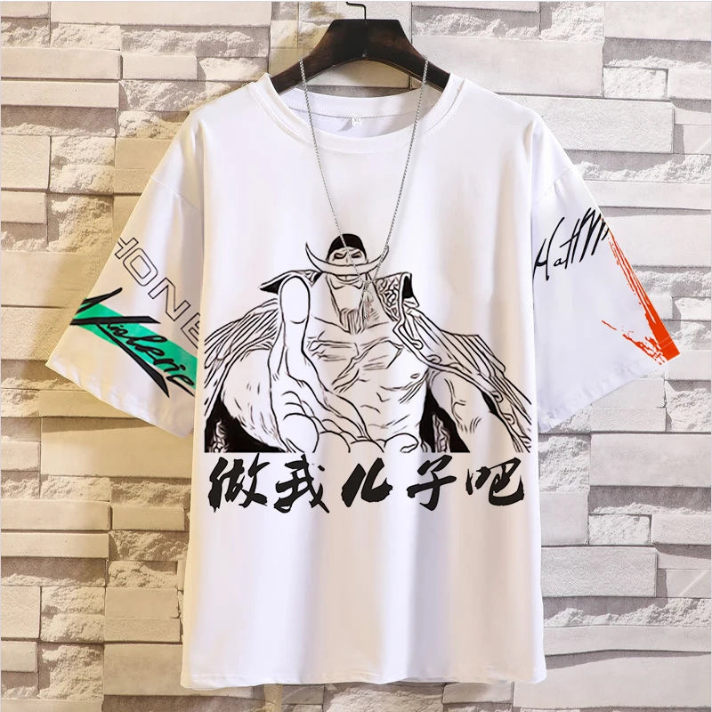 T-shirt imprimé 3D MINISO One Piece Casual Anime Street Fashion
