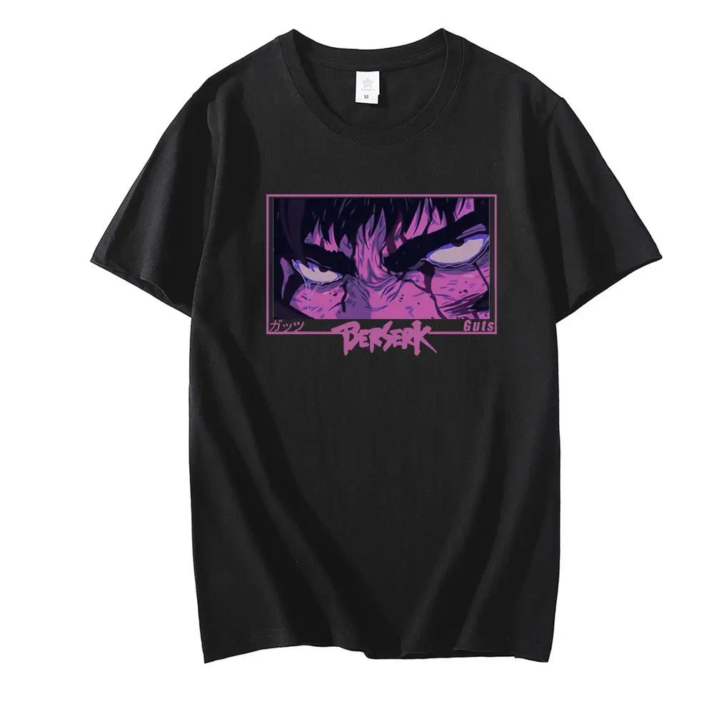 T-shirt Harajuku Anime Eyes Y2K Berserk Guts T-shirt mode été