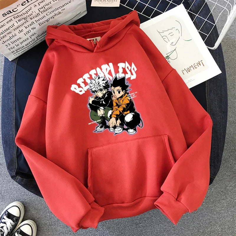 90er Hunter X Hunter Killua Zoldyck Teufelsauge Hoodie – Unisex Streetwear Sweatshirt, Kawaii Hisoka Manga Hoody