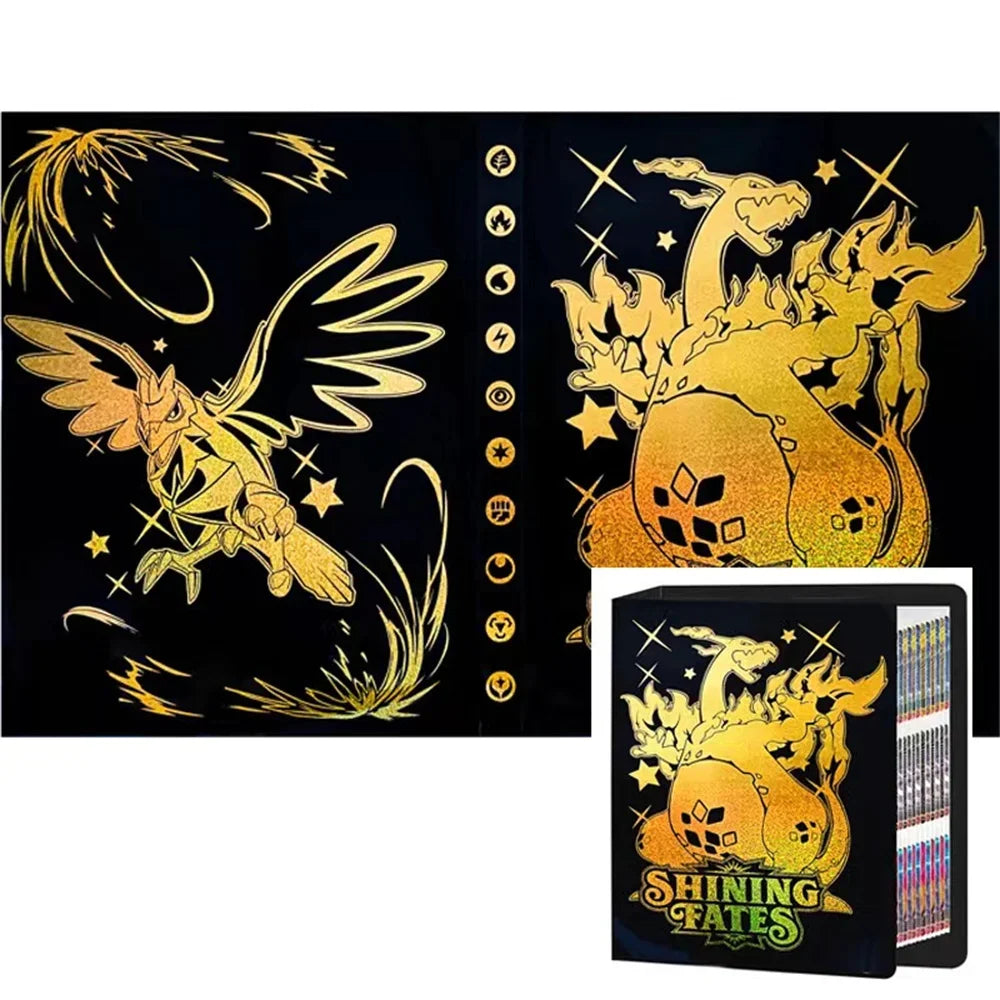 Karte Album Charizard 240/432Pcs Buch Karte Brief Eevee Halter Binder Anime Karten Protector Notebook