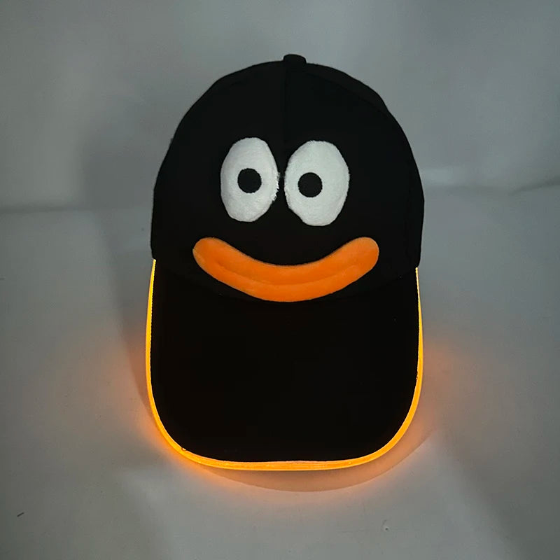Casquette de baseball tendance à LED – Casquette de rap hip-hop lumineuse pour DJ, danse, discothèque et fête