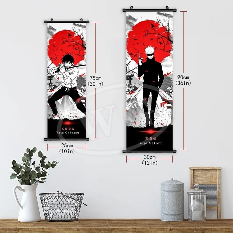 Anime J-Jujutsu Kaisen Character Gojo Satoru Room Home Decoration Painting Decor