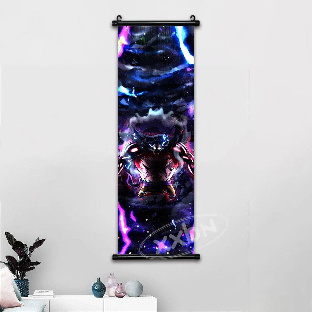 One Piece Anime Wall Art Interior Canvas Prints Zoro Painting Luffy Gear 5 Poster